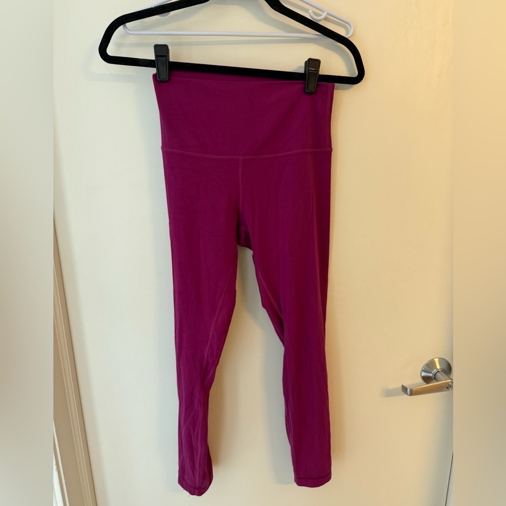 Lululemon Align Tights 25” in deep fuschia